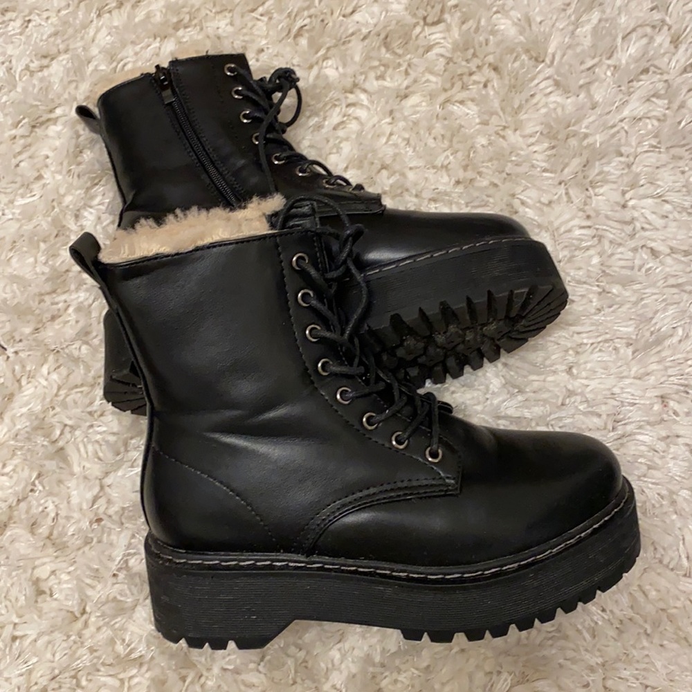 Steve Madden Platform Combat Boots
